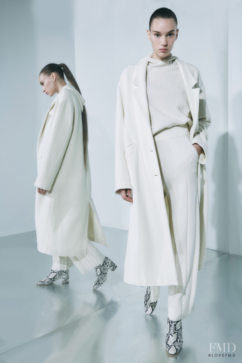 Natalia Sirotina featured in  the Sally LaPointe lookbook for Resort 2020