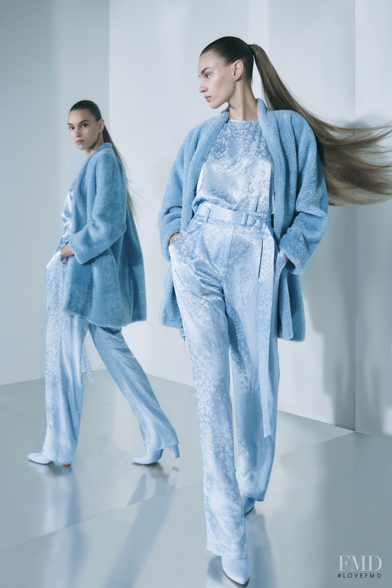 Natalia Sirotina featured in  the Sally LaPointe lookbook for Resort 2020