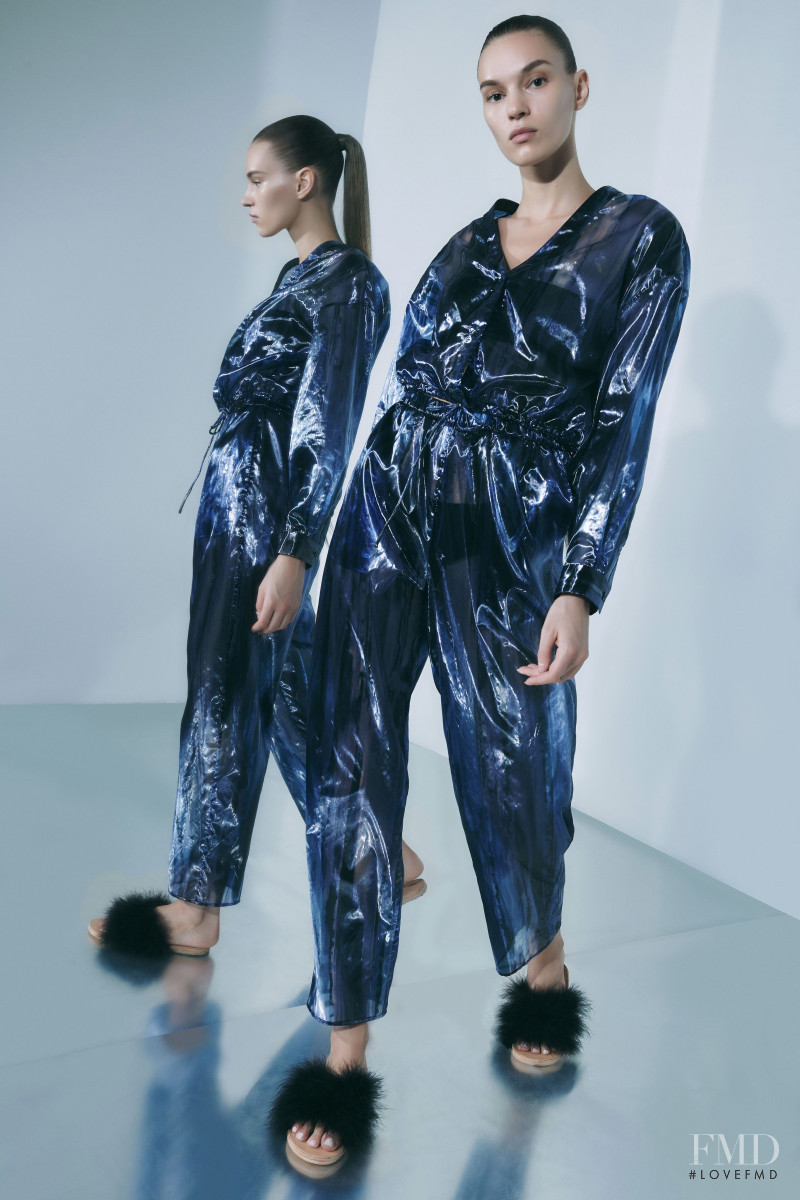 Natalia Sirotina featured in  the Sally LaPointe lookbook for Resort 2020