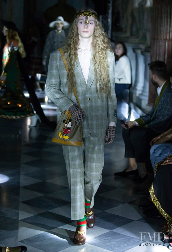 Allison Hampton featured in  the Gucci fashion show for Resort 2020