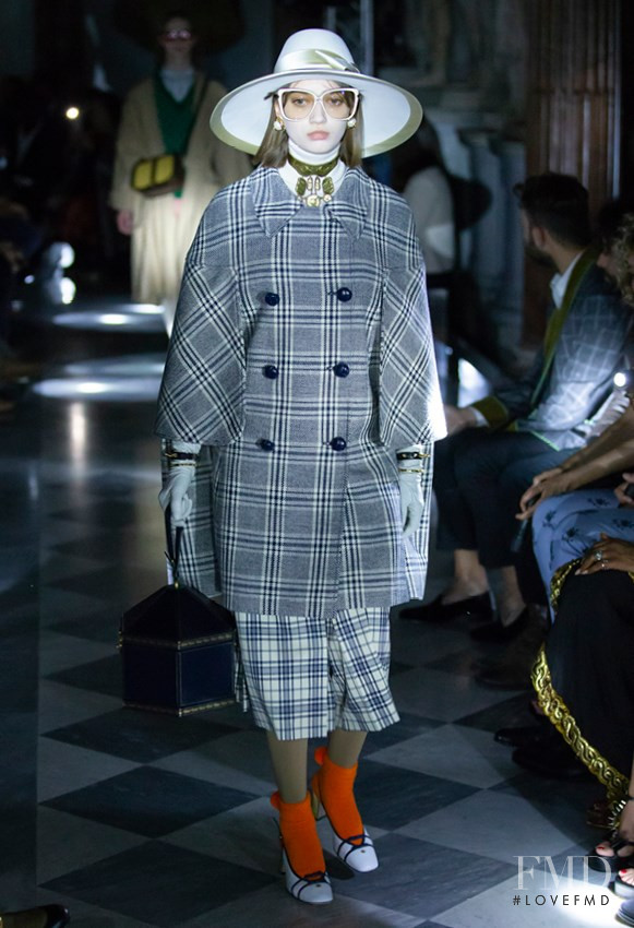 Olive Parker featured in  the Gucci fashion show for Resort 2020