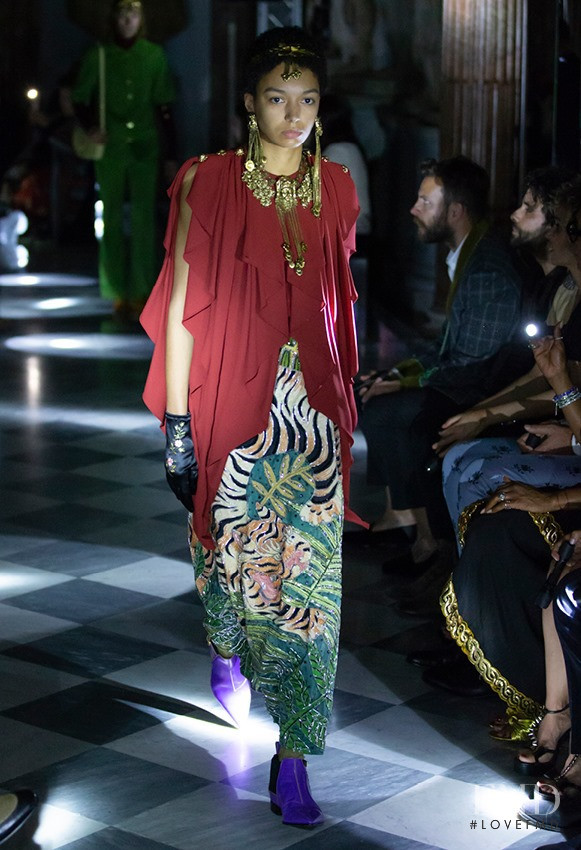 Otto Zinsou featured in  the Gucci fashion show for Resort 2020