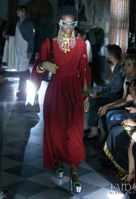 Eya Mariam Diawara featured in  the Gucci fashion show for Resort 2020