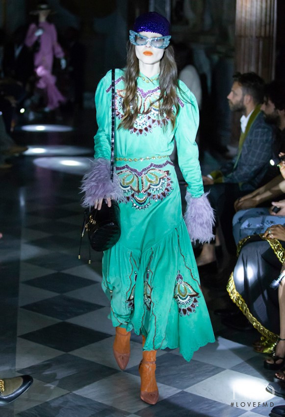 Sedona Legge featured in  the Gucci fashion show for Resort 2020