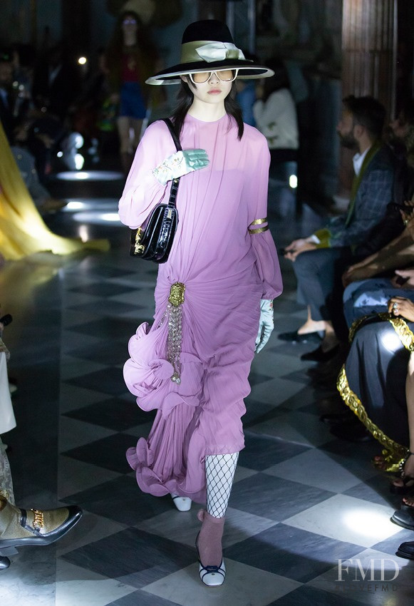 Xie Chaoyu featured in  the Gucci fashion show for Resort 2020