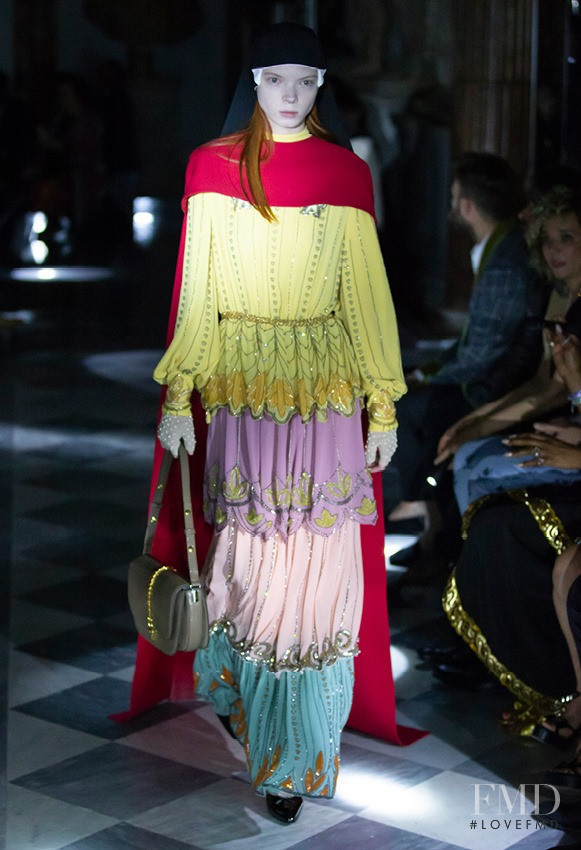 Andra Dragon Sukhetska featured in  the Gucci fashion show for Resort 2020