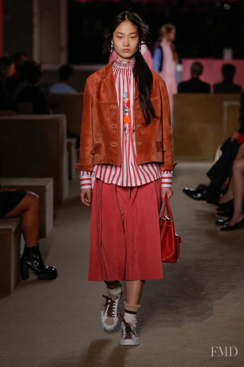 Hyun Ji Shin featured in  the Prada fashion show for Resort 2020