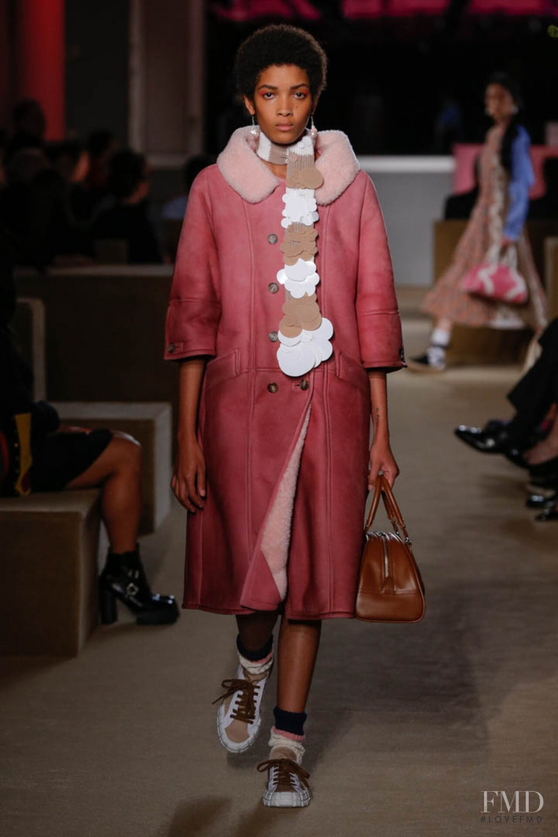 Licett Morillo featured in  the Prada fashion show for Resort 2020
