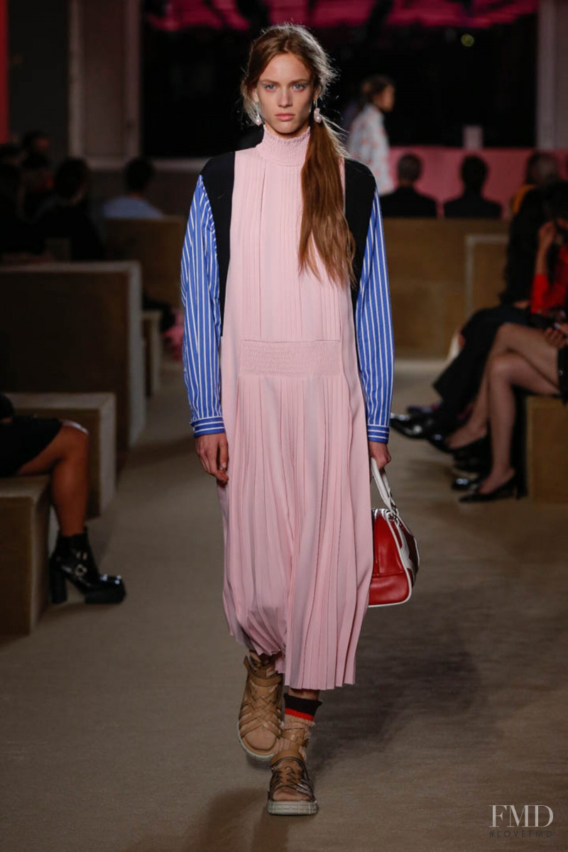 Sarah Dahl featured in  the Prada fashion show for Resort 2020