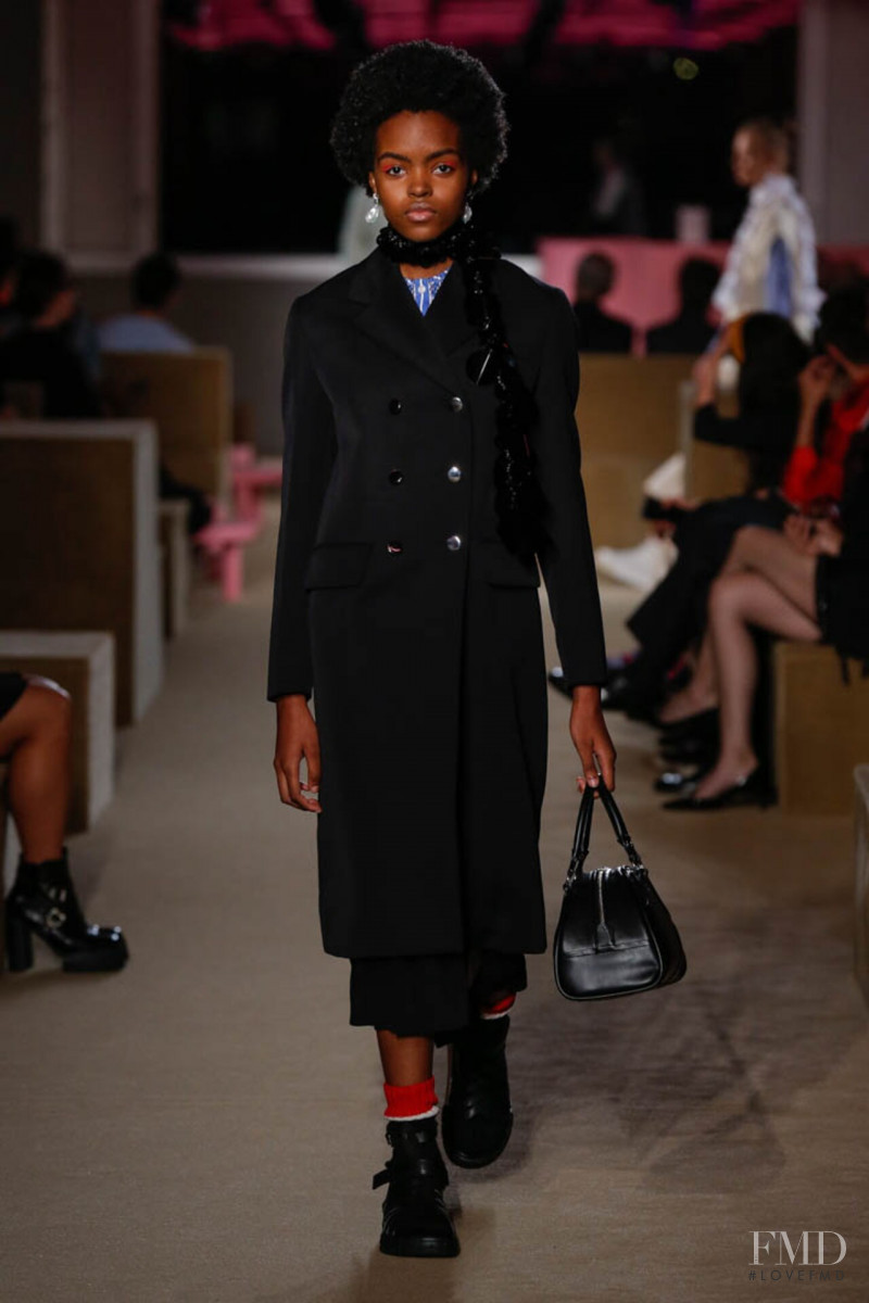 Mari Taylor featured in  the Prada fashion show for Resort 2020