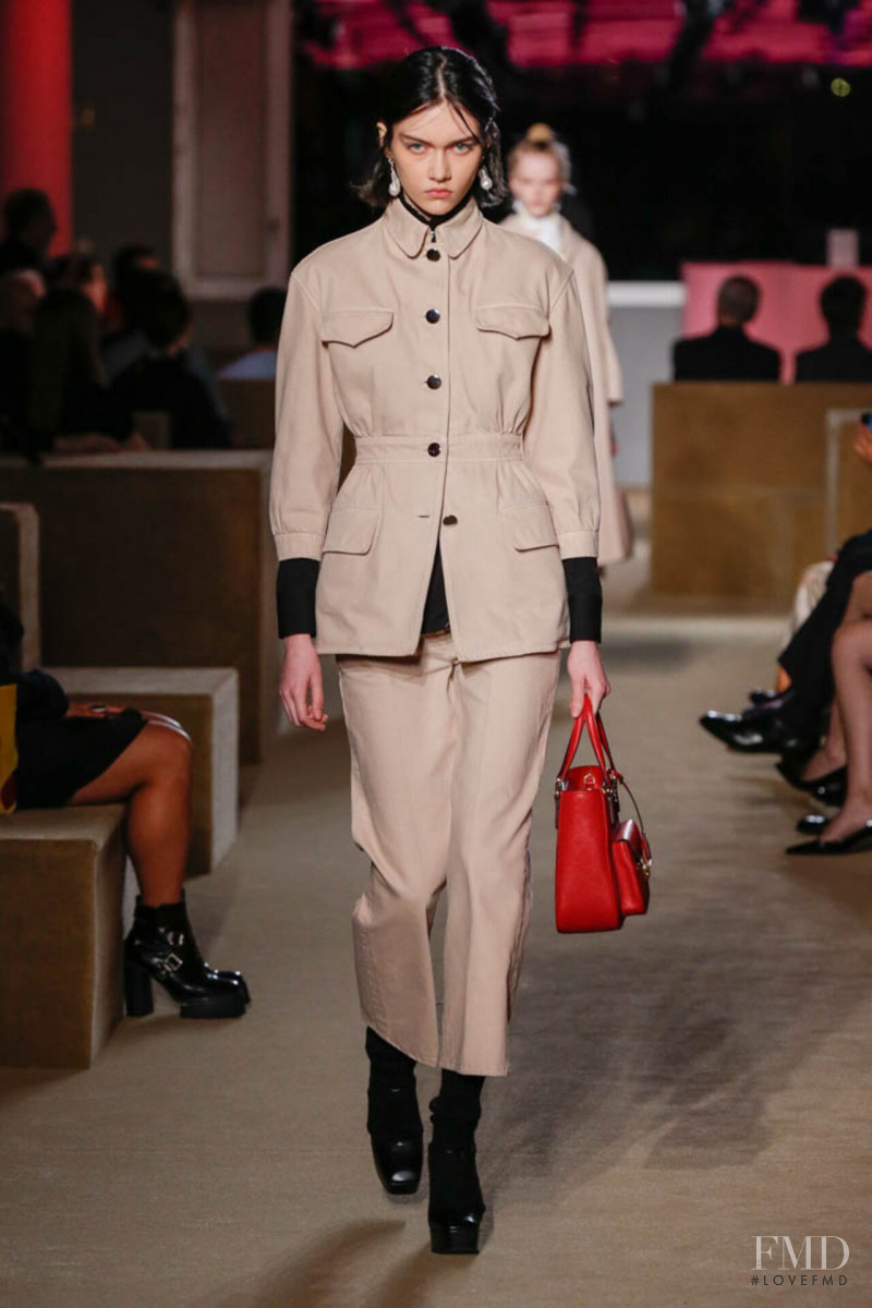 Sofia Steinberg featured in  the Prada fashion show for Resort 2020