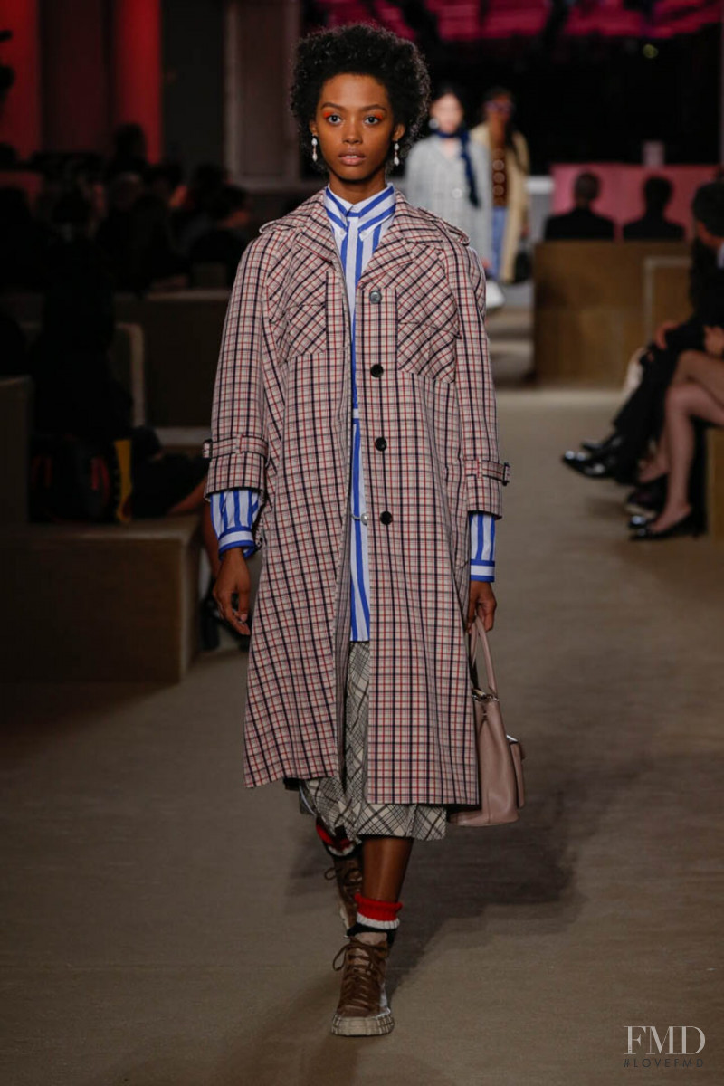 Londone Myers featured in  the Prada fashion show for Resort 2020