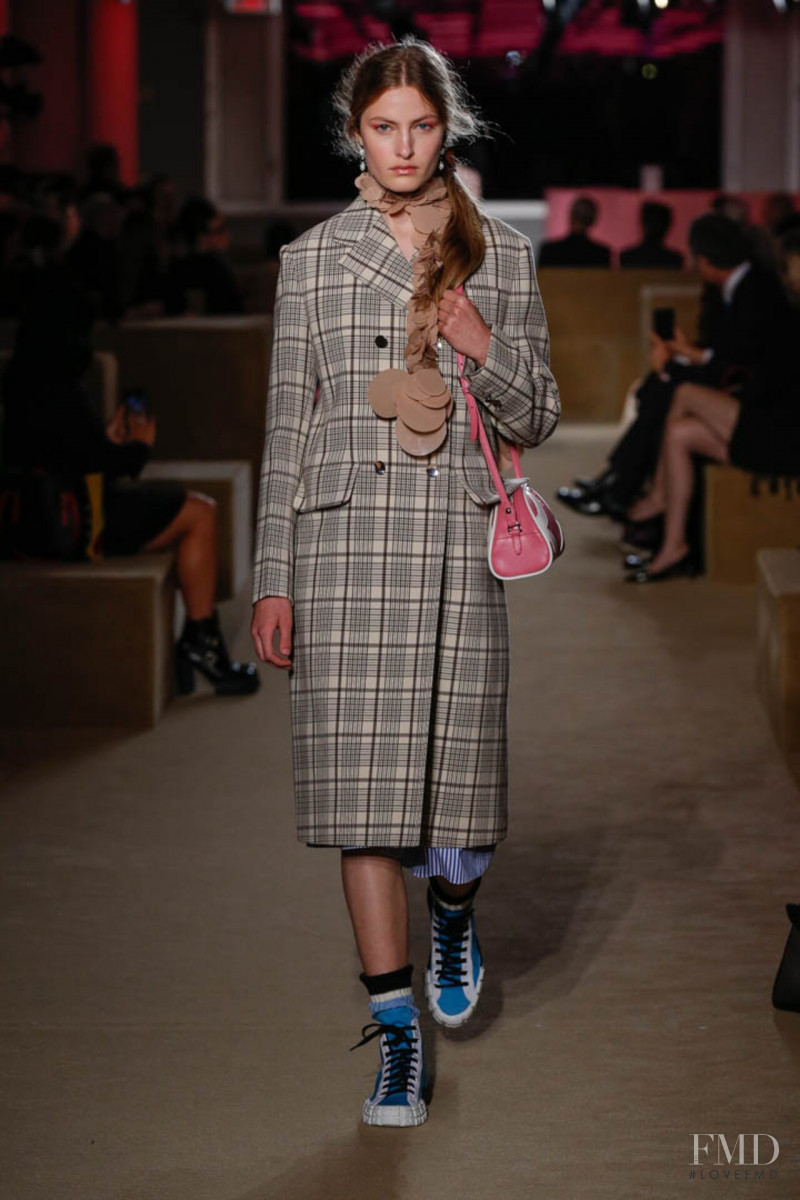 Felice Noordhoff featured in  the Prada fashion show for Resort 2020