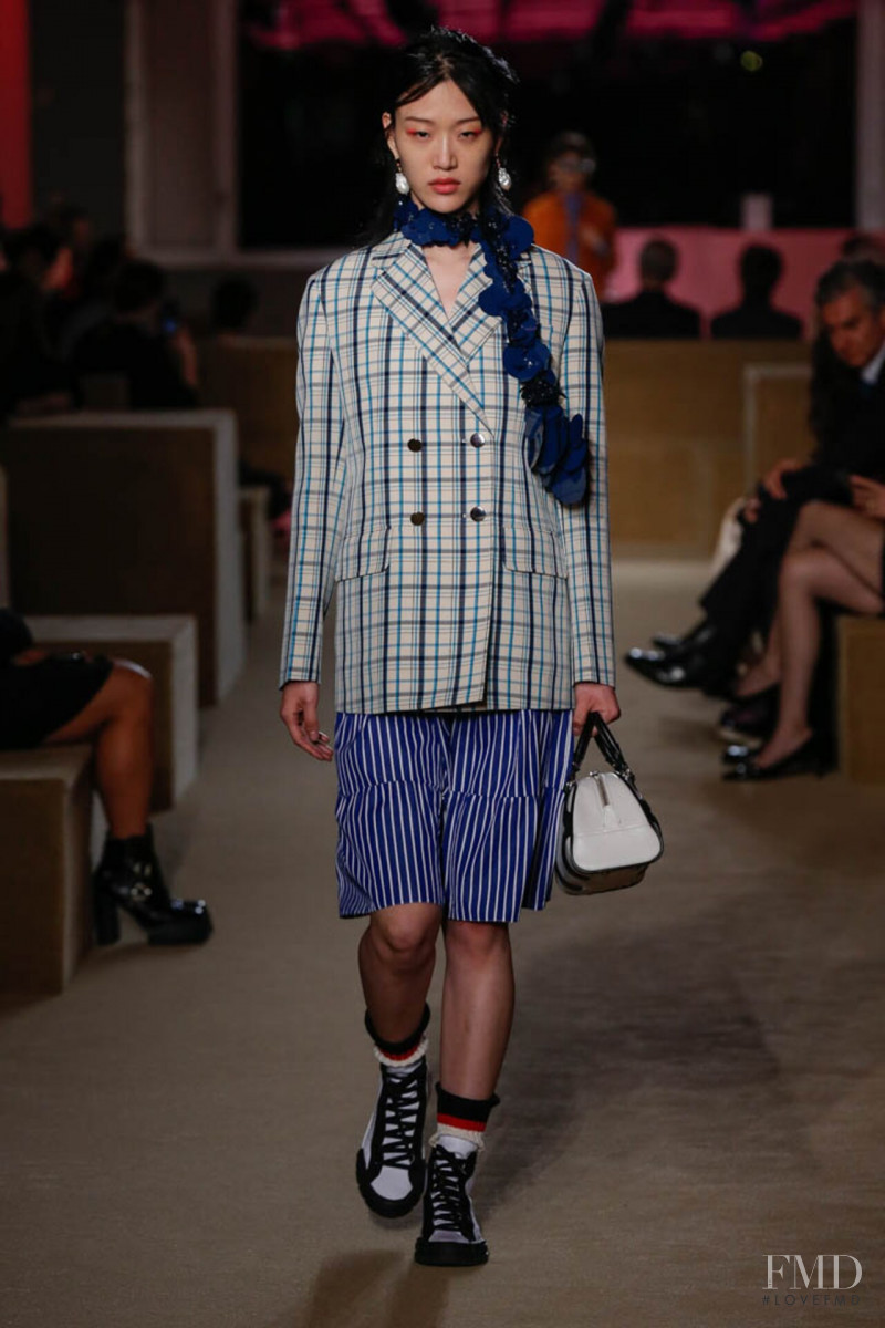 So Ra Choi featured in  the Prada fashion show for Resort 2020