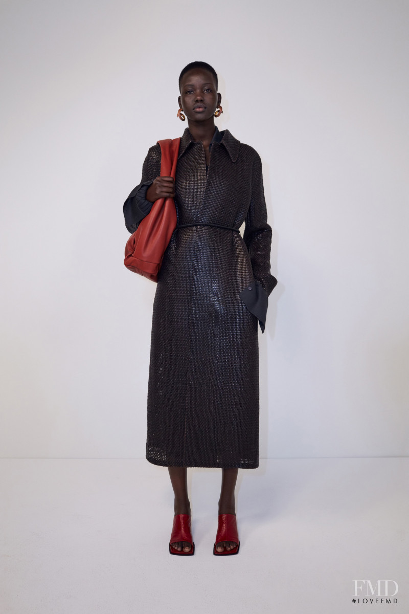 Adut Akech Bior featured in  the Bottega Veneta lookbook for Resort 2020