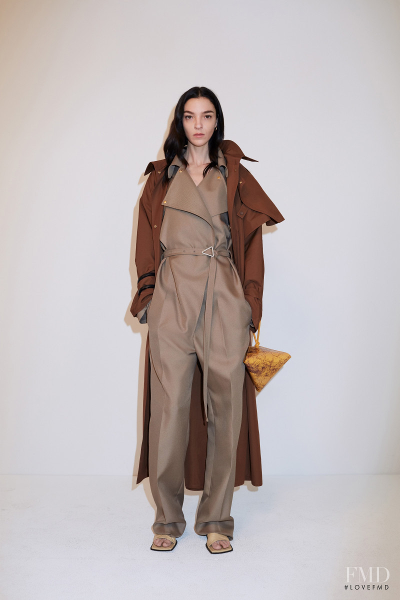 Mariacarla Boscono featured in  the Bottega Veneta lookbook for Resort 2020