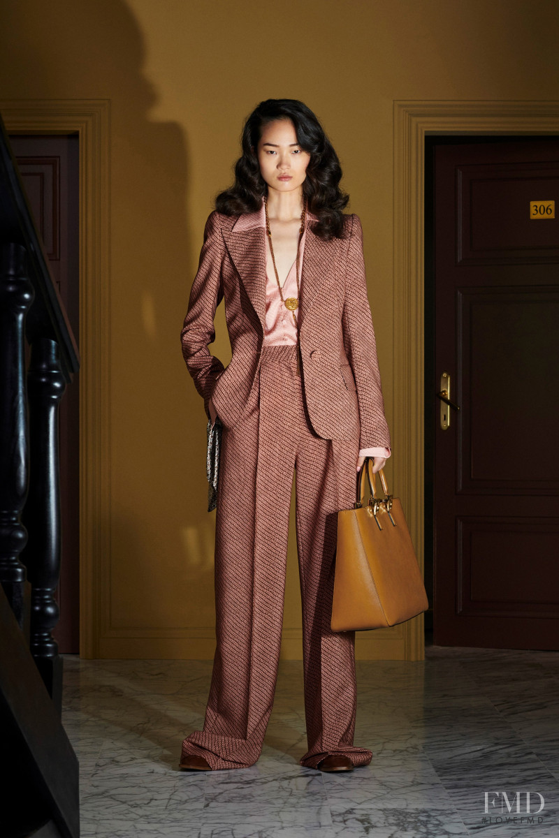 Hyun Ji Shin featured in  the Fendi lookbook for Resort 2020