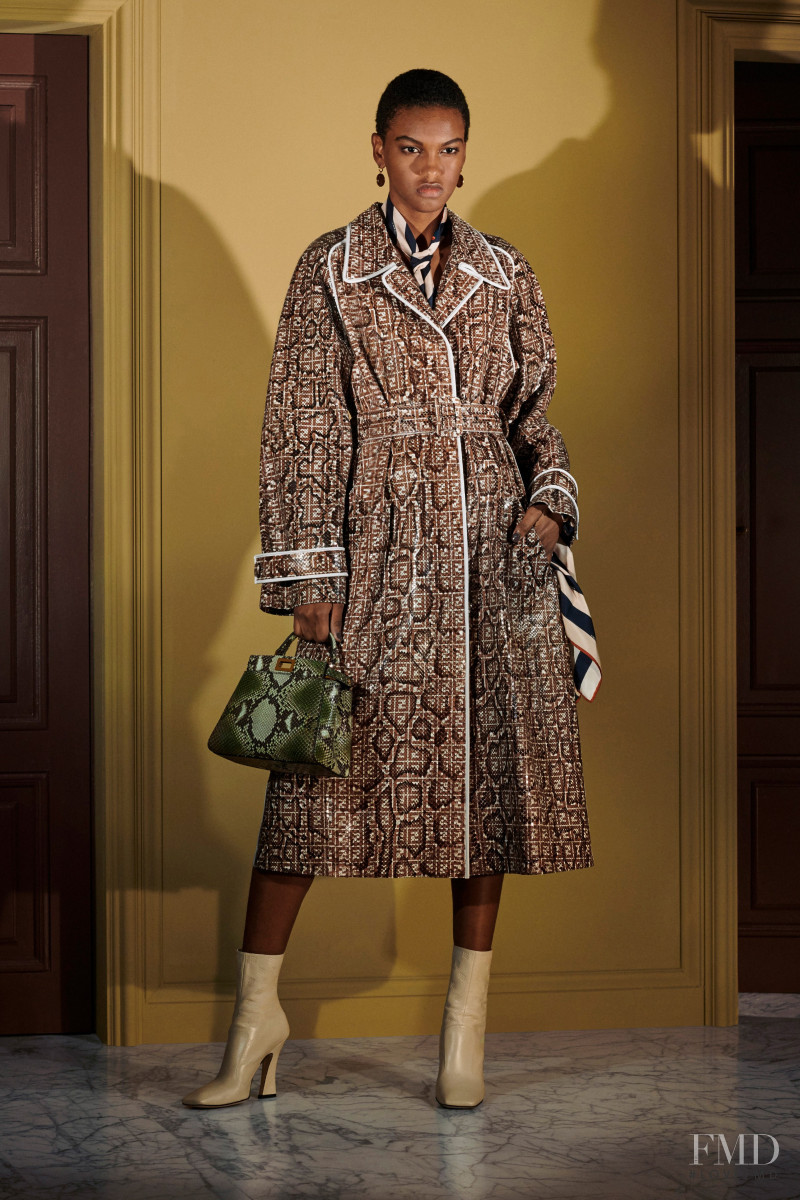 Ana Barbosa featured in  the Fendi lookbook for Resort 2020