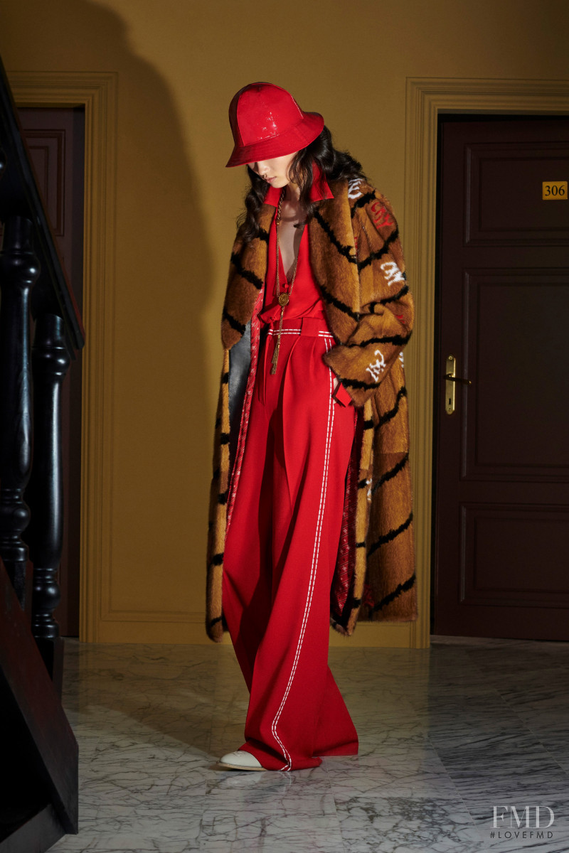 Hyun Ji Shin featured in  the Fendi lookbook for Resort 2020