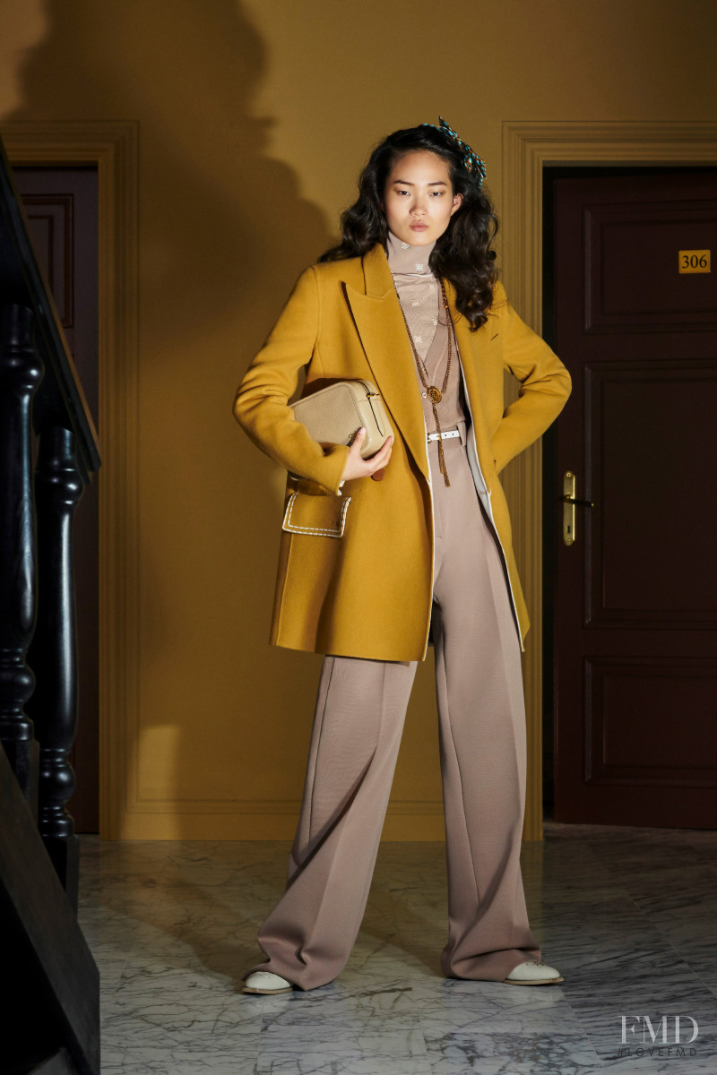 Hyun Ji Shin featured in  the Fendi lookbook for Resort 2020