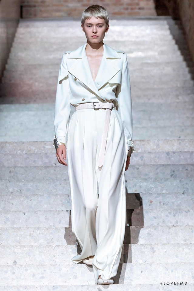 Maike Inga featured in  the Max Mara fashion show for Resort 2020