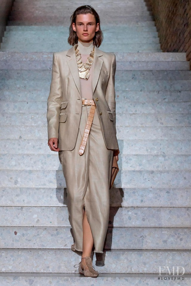 Giedre Dukauskaite featured in  the Max Mara fashion show for Resort 2020