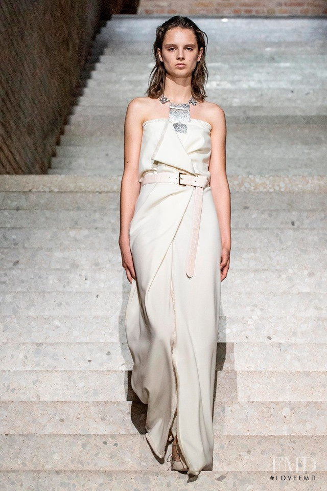 Giselle Norman featured in  the Max Mara fashion show for Resort 2020