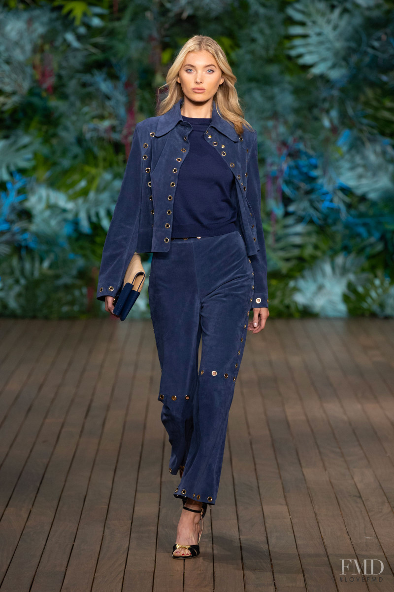 Elsa Hosk featured in  the Alberta Ferretti fashion show for Resort 2020