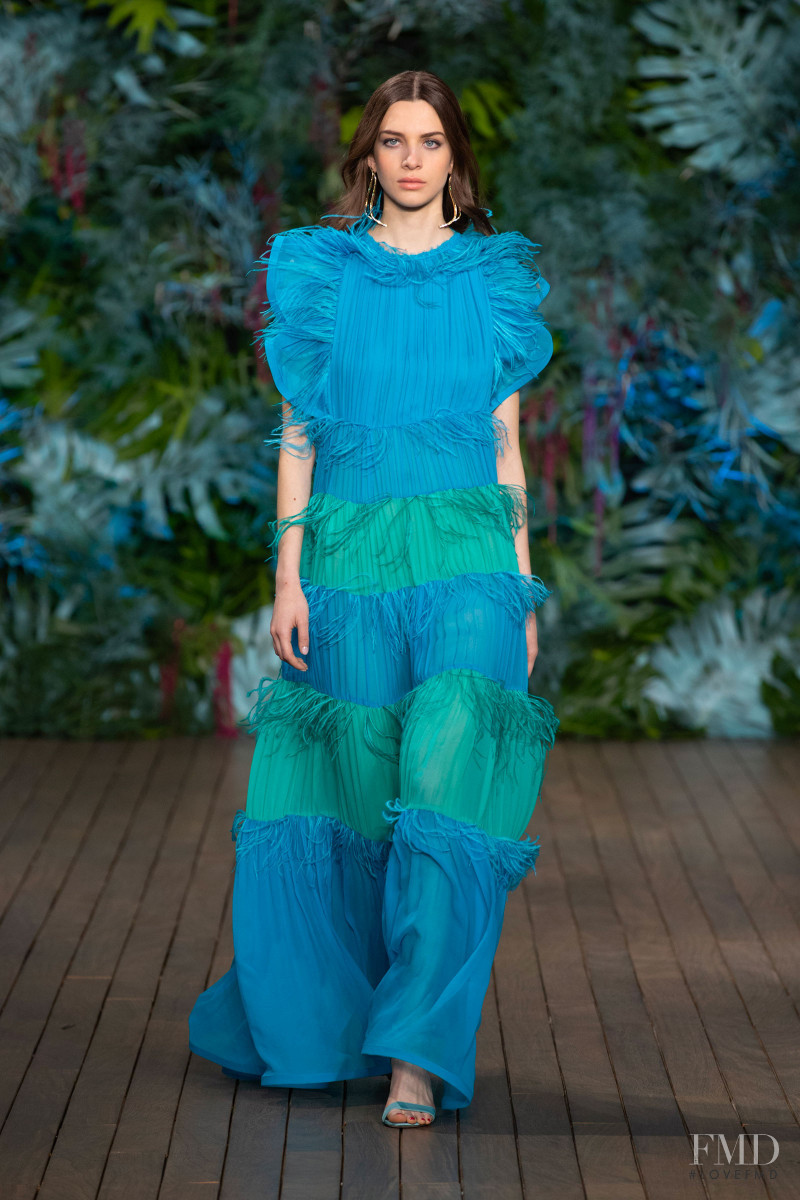 Diletta Paci featured in  the Alberta Ferretti fashion show for Resort 2020