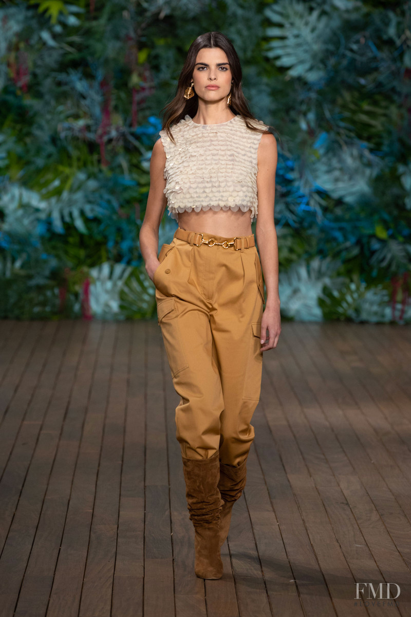 Carol Mendes featured in  the Alberta Ferretti fashion show for Resort 2020