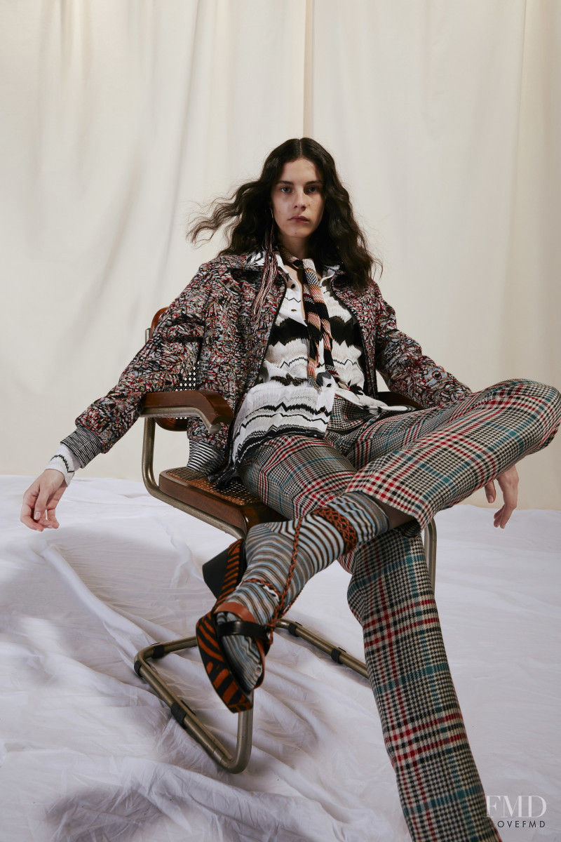 Cyrielle Lalande featured in  the Missoni lookbook for Resort 2020