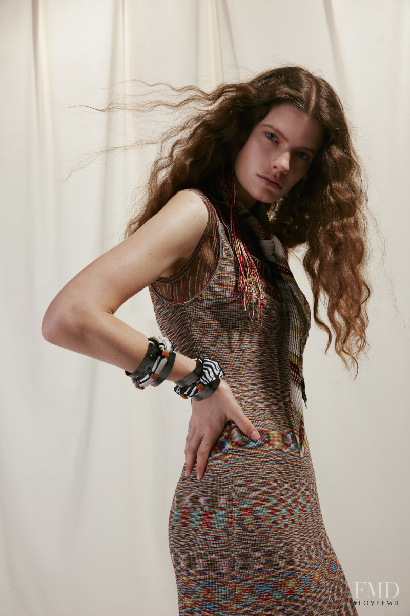 Carolina Burgin featured in  the Missoni lookbook for Resort 2020