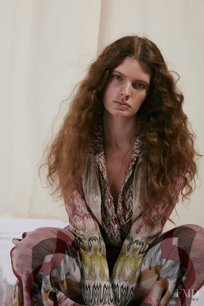 Carolina Burgin featured in  the Missoni lookbook for Resort 2020