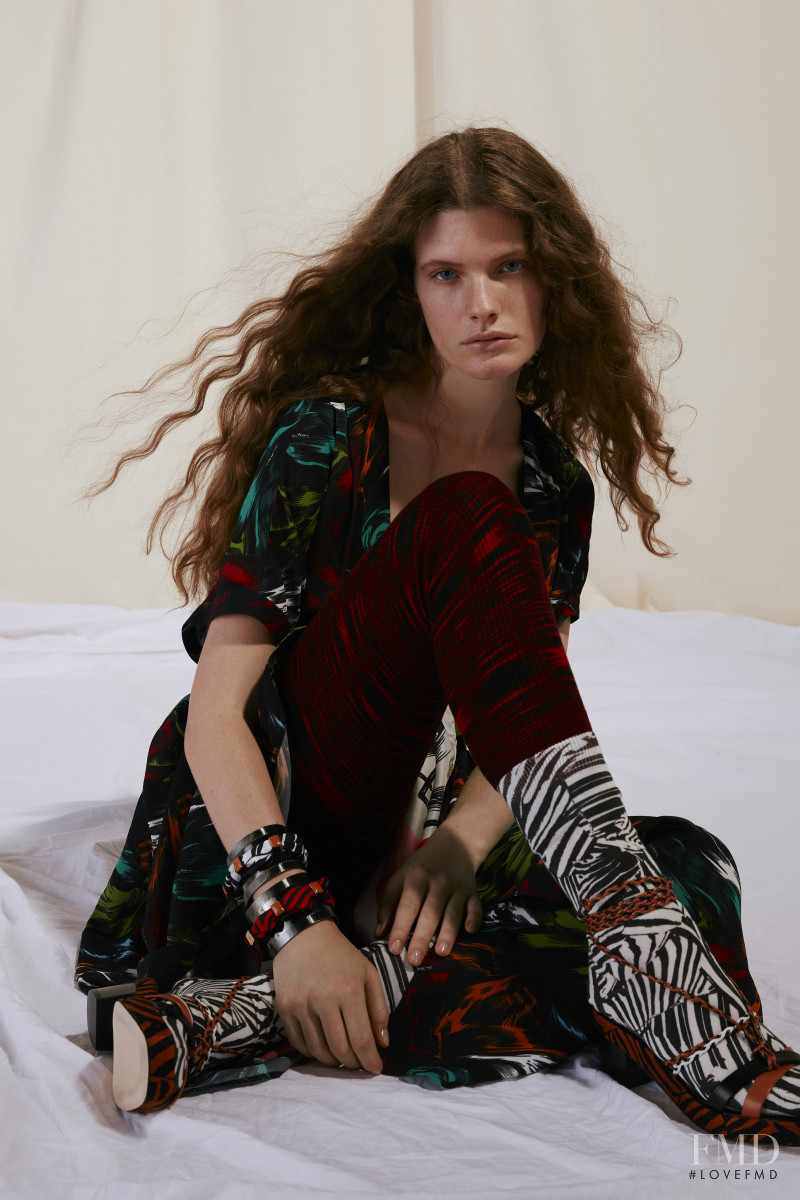 Carolina Burgin featured in  the Missoni lookbook for Resort 2020