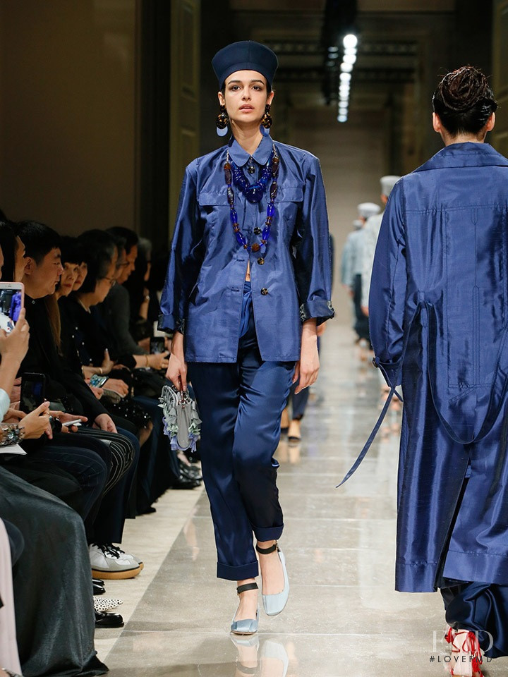 Elda Scarnecchia featured in  the Giorgio Armani fashion show for Resort 2020