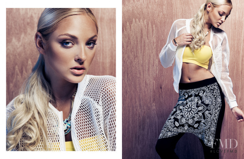 Kristina Sheiter featured in  the GoJane Hole Lotta Skinz lookbook for Winter 2014