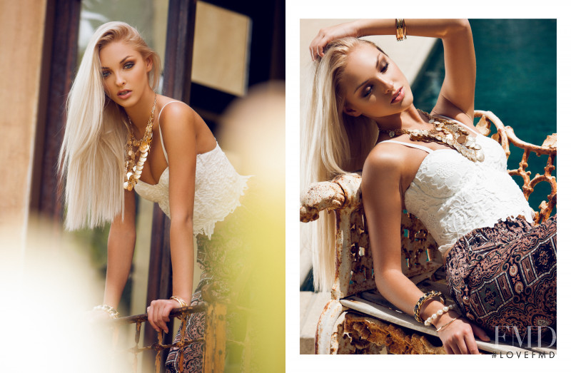 Kristina Sheiter featured in  the GoJane Golden Girl lookbook for Summer 2014