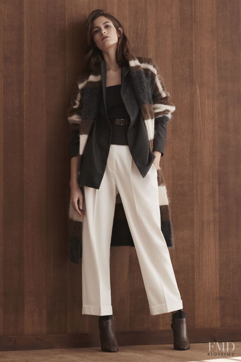 Louise Lefebure featured in  the Brunello Cucinelli lookbook for Fall 2019