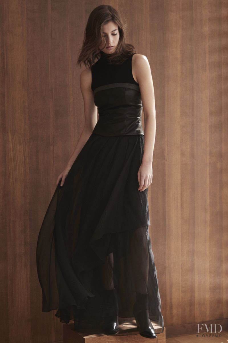 Louise Lefebure featured in  the Brunello Cucinelli lookbook for Fall 2019