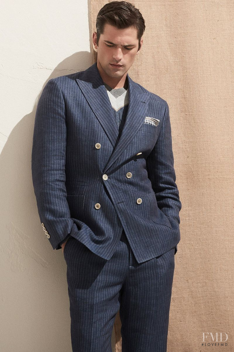 Sean OPry featured in  the Brunello Cucinelli Brunello Cucinelli S/S 20 Men\'s lookbook for Spring/Summer 2020