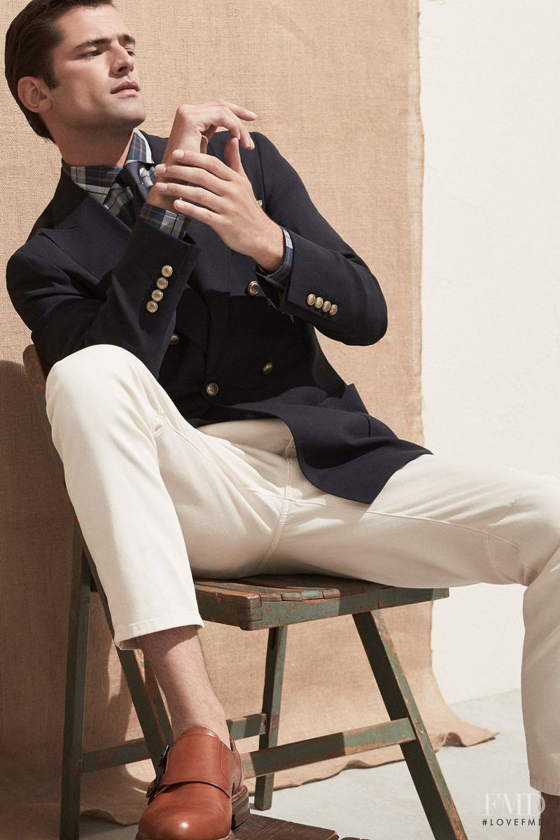 Sean OPry featured in  the Brunello Cucinelli Brunello Cucinelli S/S 20 Men\'s lookbook for Spring/Summer 2020