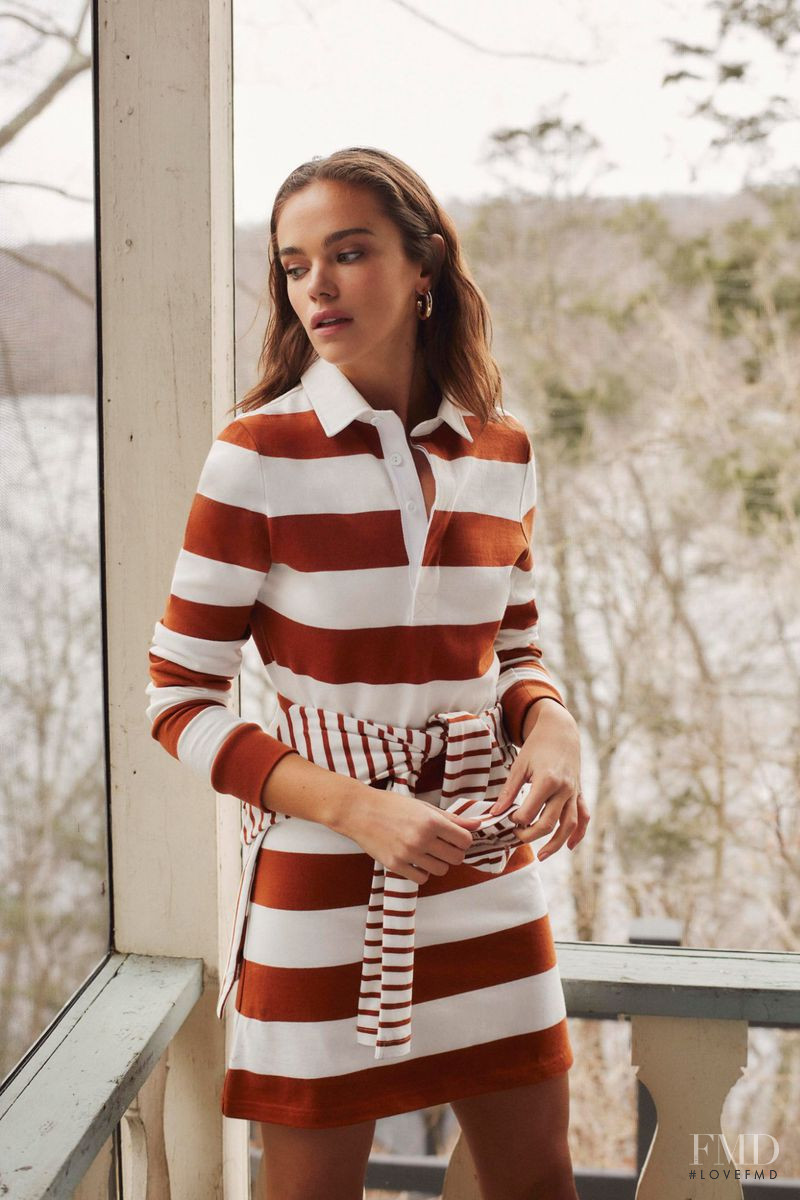 Jena Goldsack featured in  the Veronica Beard lookbook for Pre-Fall 2019