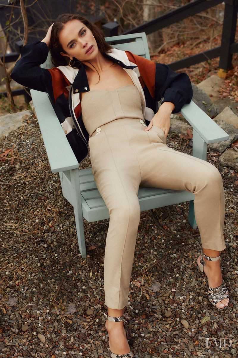 Jena Goldsack featured in  the Veronica Beard lookbook for Pre-Fall 2019