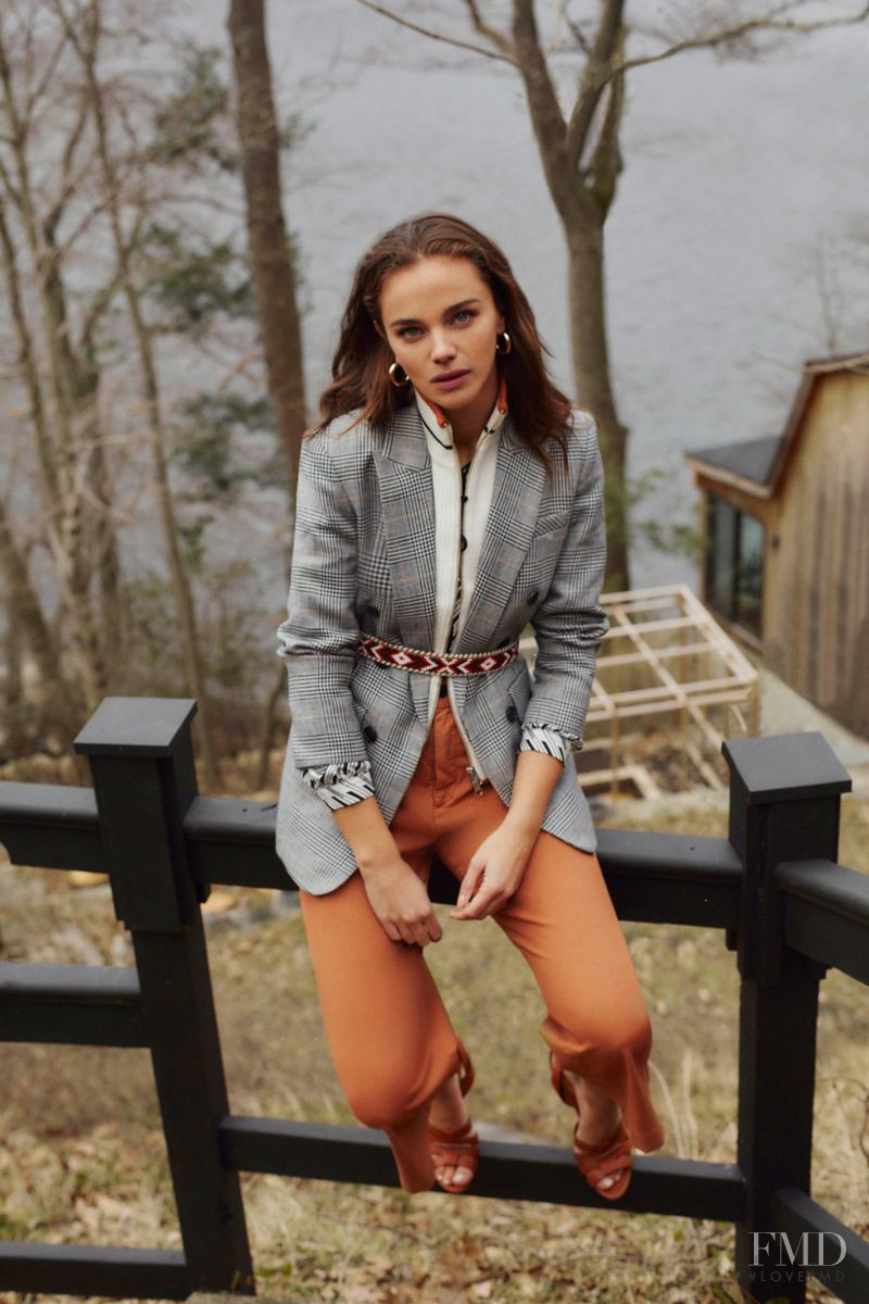 Jena Goldsack featured in  the Veronica Beard lookbook for Pre-Fall 2019