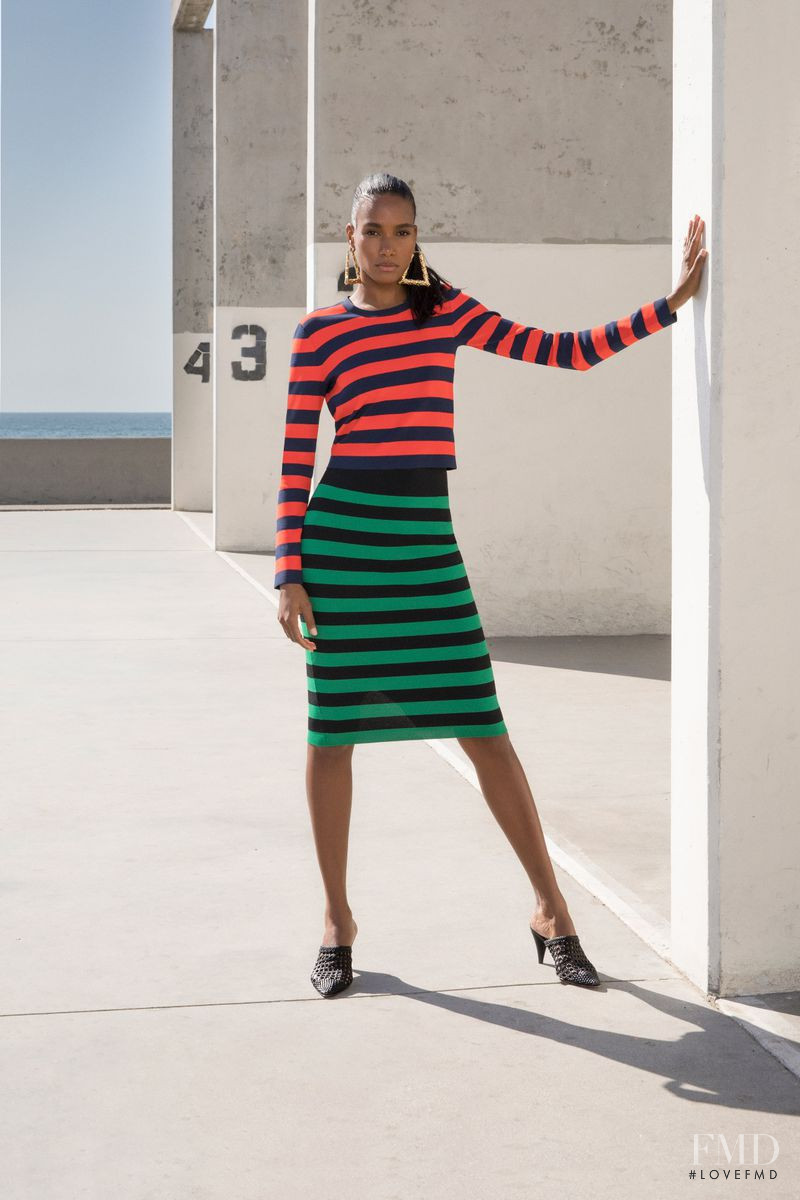 Arlenis Sosa featured in  the Veronica Beard advertisement for Spring/Summer 2019