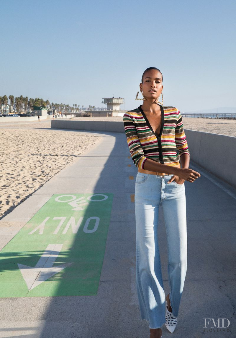 Arlenis Sosa featured in  the Veronica Beard advertisement for Spring/Summer 2019