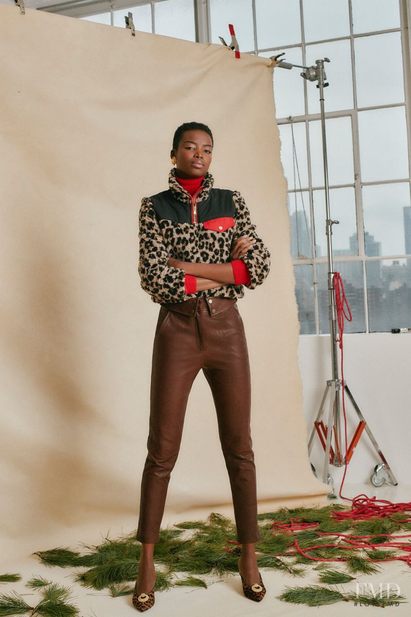 Maria Borges featured in  the Veronica Beard lookbook for Autumn/Winter 2019