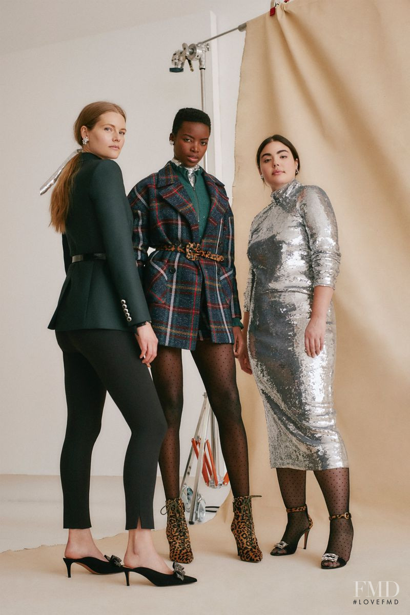 Maria Borges featured in  the Veronica Beard lookbook for Autumn/Winter 2019