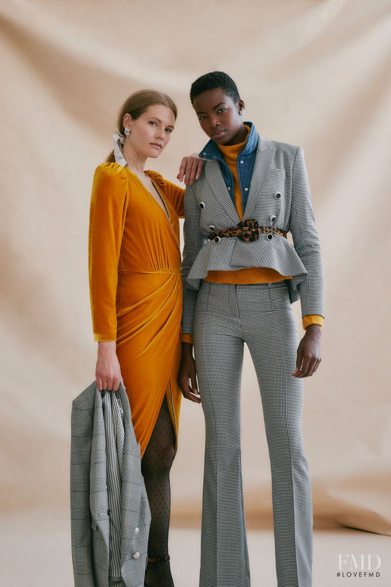 Maria Borges featured in  the Veronica Beard lookbook for Autumn/Winter 2019