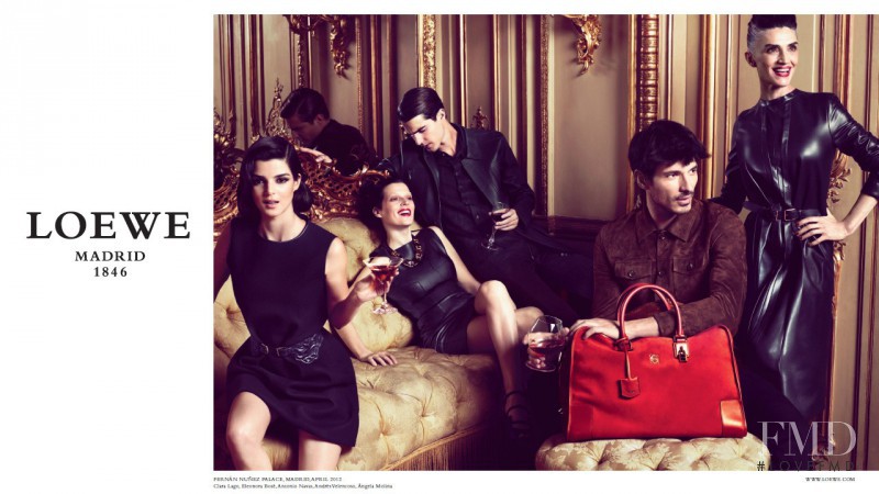 Eleonora Bosé featured in  the Loewe advertisement for Fall 2012